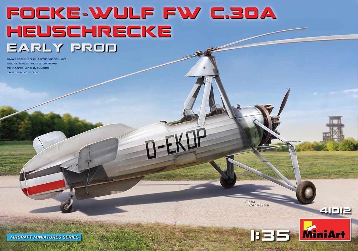 MiniArt FOCKE-WULF FW C.30A HEUSCHRECKE. EARLY PROD