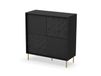 Maisons du Monde Meuble de rangement design noir 100cm