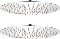 vidaXL Regendouchekop 2 st rond 40 cm roestvrij staal