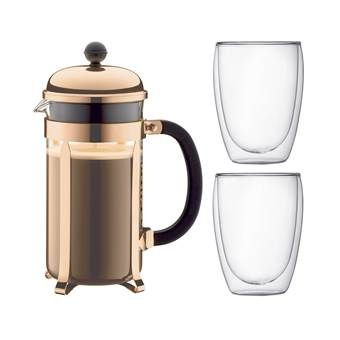 Bodum Chambord Cafetière 1 L + Pavina Glas 0 35 L - 2 st