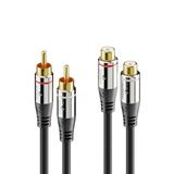 sonero S-AC710-150 audio kabel 15 m RCA Zwart