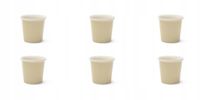 Excelsa Trendy Porseleinen Koffiekopjes Set, 6x 90 ml, Crème