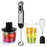 Merkloos Staafmixer - 1000 W - 4-in-1 met 6 snelheden en turbo - 500 ml hakmolen