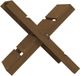 vidaXL - Houtblokhouder - 47x39,5x48 cm - massief grenenhout - honingbruin