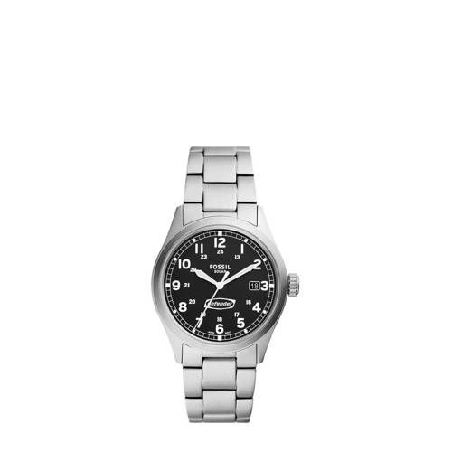 Fossil FS5973 Defender horloge zilverkleurig