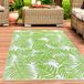 Tapis d'extérieur motif palmier vert 150 x 220 cm