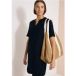 Robe mi-longue en mélange de lin