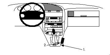 Brodit ProClip - 832351 - Zwart