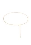 Elli PREMIUM Dames ketting schakel trend in 925 sterling zilver verguld goud 100 cm