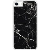 Apple iPhone 8 Marbre noir Verstevigd hoesje met sublimatie bedrukking