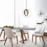 Merkloos Asir - Kroonluchter - Zwart - 35 x 35 x 131 cm