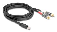 Delock 88171 câble audio 2 m RJ-45 2 x RCA Noir