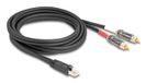 Delock 88171 audio kabel 2 m RJ-45 2 x RCA Zwart