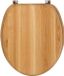 Montreal Abattant de WC en bois Forme U Ergonomique Bois Blanc