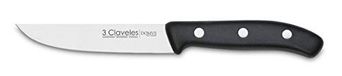 3 Claveles DOMVS keukenmes, roestvrij staal, maat 4,5 inch, zwart, 11 cm