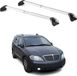 Omac Barres de toit transversales certifiées TÜV pour Ssangyong Rodius 2004-2019 – Verrouillables (4 antivols) – Charge max 100 kg – Sangle inox + protection caoutchouc argent