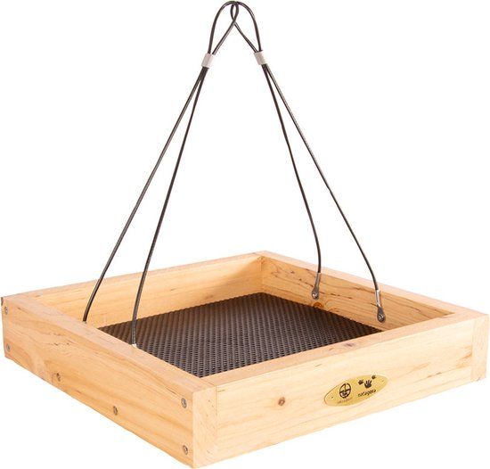 Hangende Voedertafel Aarhus - Vogel - Hout - 30x30x5.7 cm