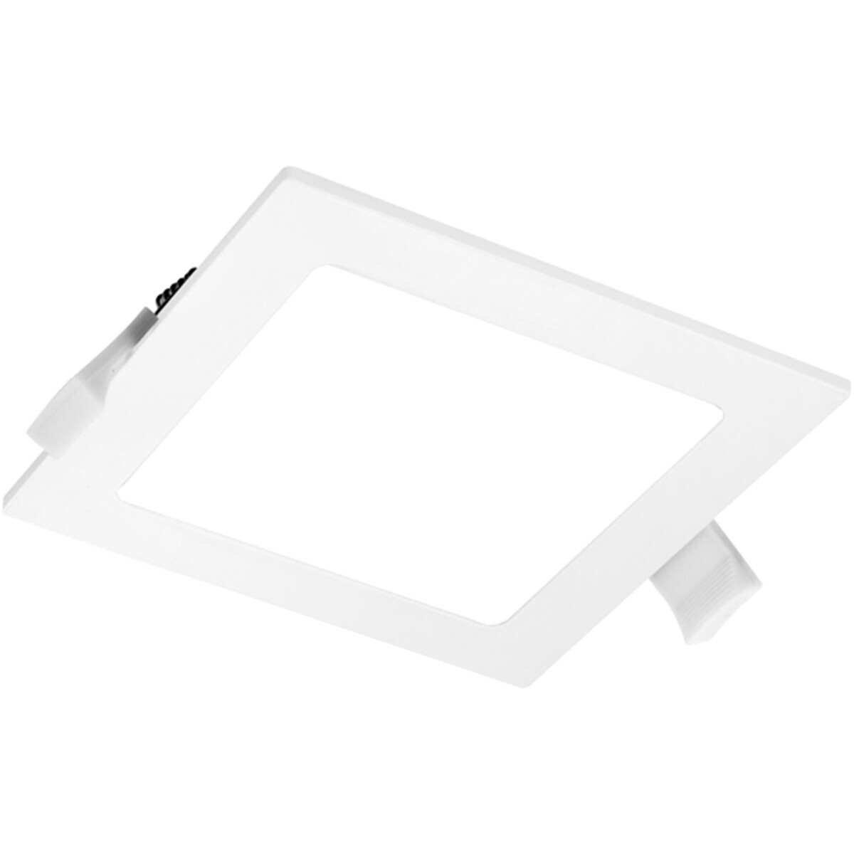 BES LED LED Downlight Slim Pro - Aigi Suno - Inbouw Vierkant 9W - Helder/Koud Wit 6000K - Mat Wit - Kunststof