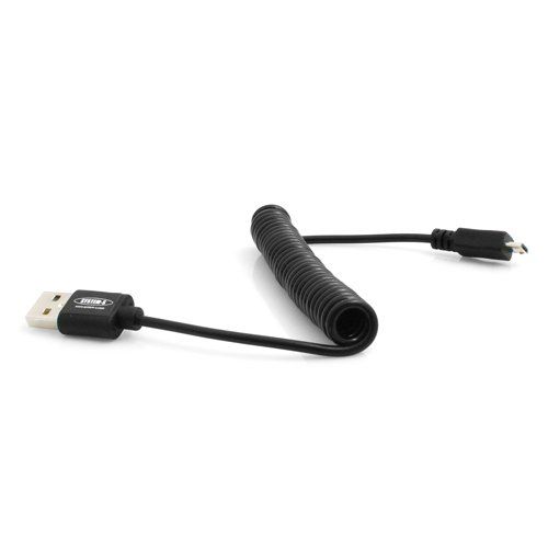 Systems Systeem-S Micro USB-kabel spiraalkabel 10 cm - 40 cm