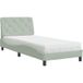 Maison Exclusive - Lit avec matelas gris clair 90 x 200 cm, velours