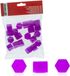 Boulon 19 mm violet 20 pièces avec protection et phosphorescent dans le noir