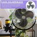 Merkloos Ventilatorbladen Vervanging - Universele Onderdelen - Ventilator Reparatie - Drievoudig Blad Ontwerp - 16 Inch - Zwart
