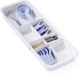 YouCopia DrawerFit lade-organizer met verstelbare verdelers, uitbreidbare keukenorganizer, gespikkeld wit