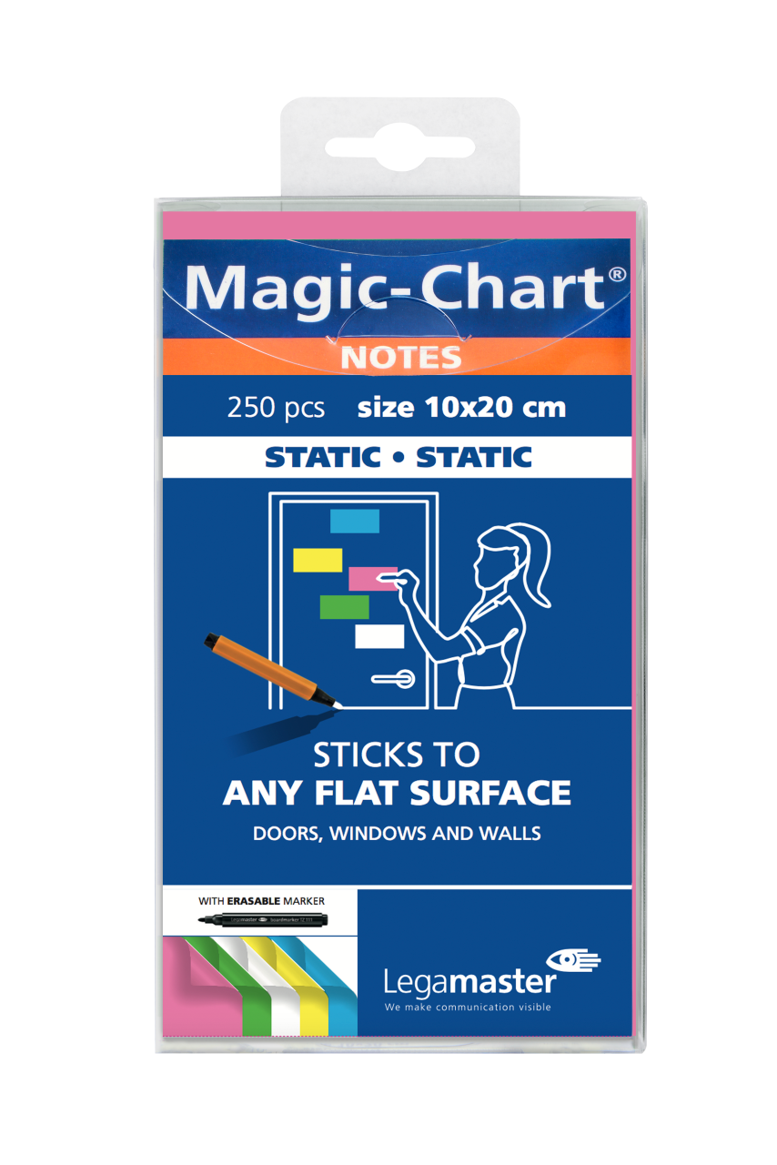 Legamaster Magic-Chart notes - 10x20cm - Assorti - 250 stuks