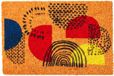 Merkloos Relaxdays Deurmat kokos - abstract - 60x40 cm - antislip