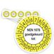 Merkloos / Sans marque Keuringsstickers NEN 1078 Goedgekeurd tot 2027 | 50 stuks, Ø 35 mm | Buiten Geel