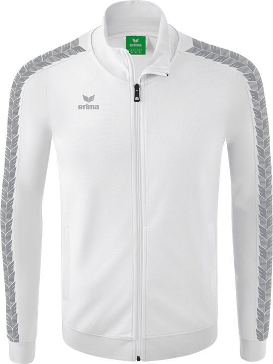 Erima Essential Team Tracktop Jacket Men - White / Monument Grey | Size: S
