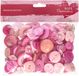 Papermania 250 g, verschillende knopen, roze