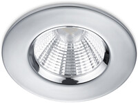 BES LED LED Spot - Inbouwspot - Trion - Rond 5W - Waterdicht IP65 - Dimbaar - Warm Wit 3000K - Glans Chroom Aluminium - Ã˜85mm