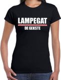 Bellatio Decorations Carnaval t-shirt Lampegat de gekste voor dames - zwart - Eindhoven - carnavalsshirt / verkleedkleding XL