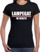Bellatio Decorations Carnaval t-shirt Lampegat de gekste voor dames - zwart - Eindhoven - carnavalsshirt / verkleedkleding XL