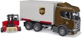 Bruder Scania UPS Vrachtwagen met Vorkheftruck
