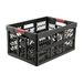 keeeper 4x Stevige vouwkratten met soft-touch handgrepen, 54 x 37 x 28 cm, 45 l, Ben, grafietgrijs
