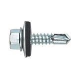 Index abe166313 – schroefpunt spiraalboor DIN 7504-k met geïntegreerde sluitring P-16 EPDM verzinkt 6,3 x 130