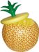 Vegaoo Seau à glace gonflable ananas