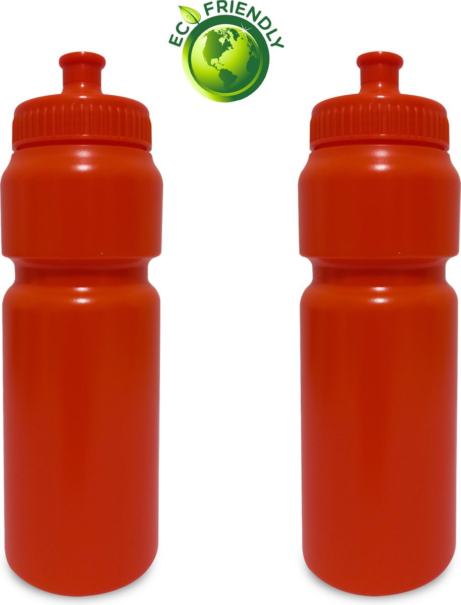 Pro x Bidon 750ml x2 Drinkflessen - Waterflessen - Volwassenen/kinderen - Oranje