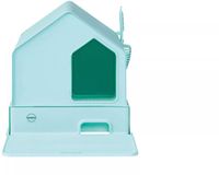 Ak For Pets Quapas! Kattenbak Huis - Mint Groen - 46x44x48cm