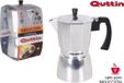 Quttin Koffiezetapparaat Aluminium Inductie 9 Services Zilver
