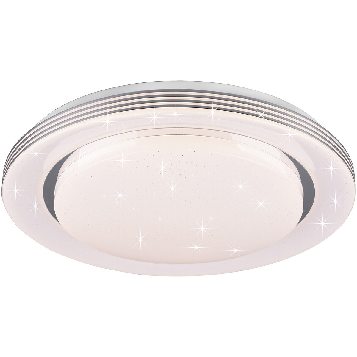 BES LED LED Plafondlamp - Plafondverlichting - Trion Atras - 22W - Aanpasbare Kleur - Rond - Mat Wit - Kunststof