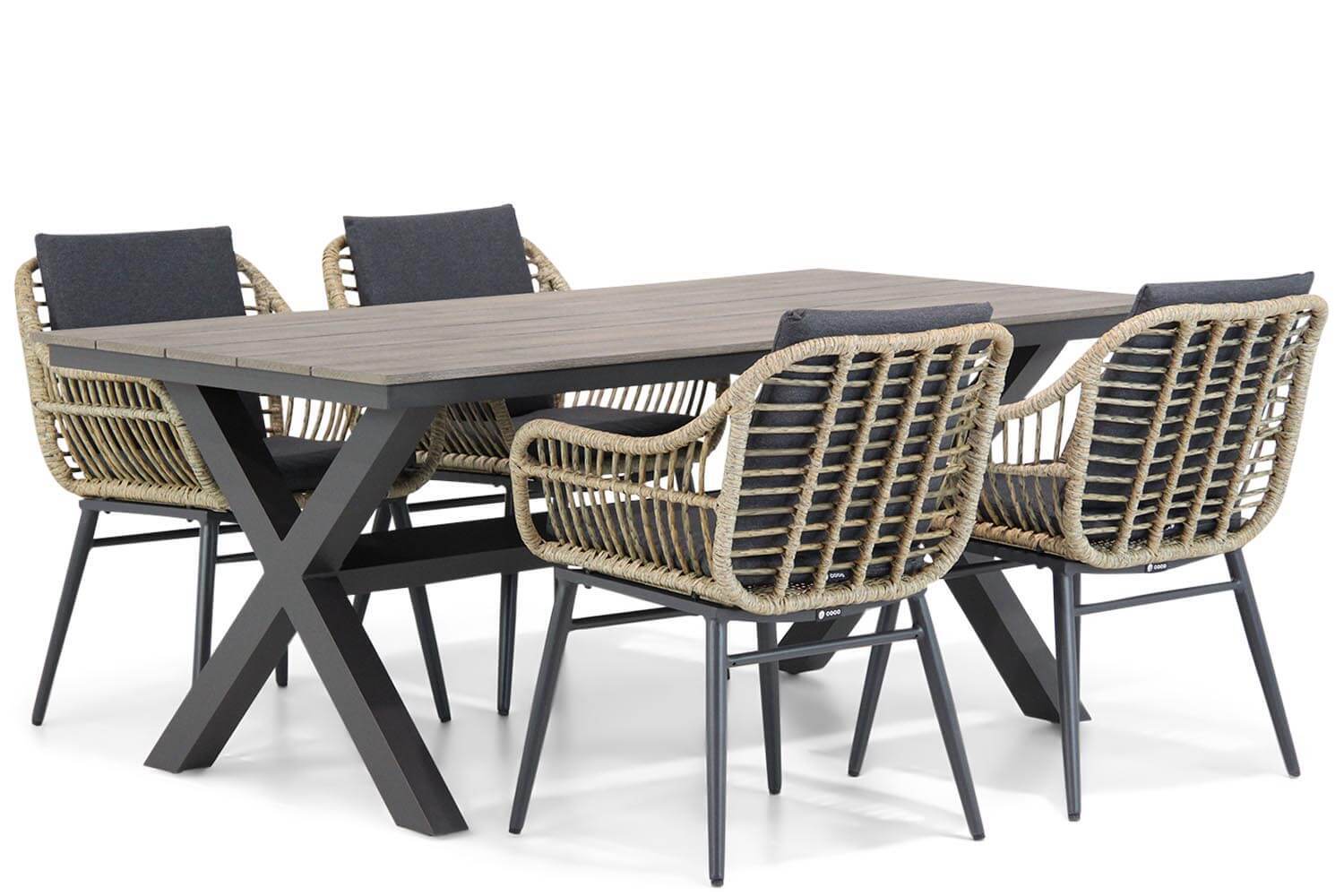 Coco Leonardo/Forest 180 cm dining tuinset 5-delig