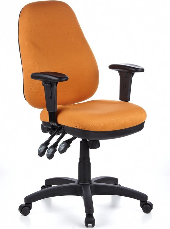 HJH OFFICE Bureaustoel Zenit Pro Stof - Oranje