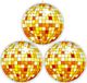 Merkloos / Sans marque Feestartikelen en versieringen - seventies/eighties decoratie- disco thema - 2x stuks - bol 28 cm