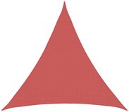 VidaXL Zonneschaduwzeil 2 x 2 x 2 m hdpe driehoekig terracotta