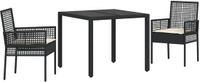 vidaXL 5-delige Tuinset - Poly Rattan - Bruin