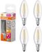 Osram 4 stuks | LED Kaarslamp | 4W | E14 | Extra Warm Wit | 470lm | 3-staps dimbaar
