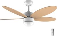 Cecotec Plafondventilator met Energysilence Aero 4260 Orange. 40 W, DC-motor, diameter 42 inch met 5 omkeerbare bladen, LED-licht, afstandsbediening, timer, 6 snelheden